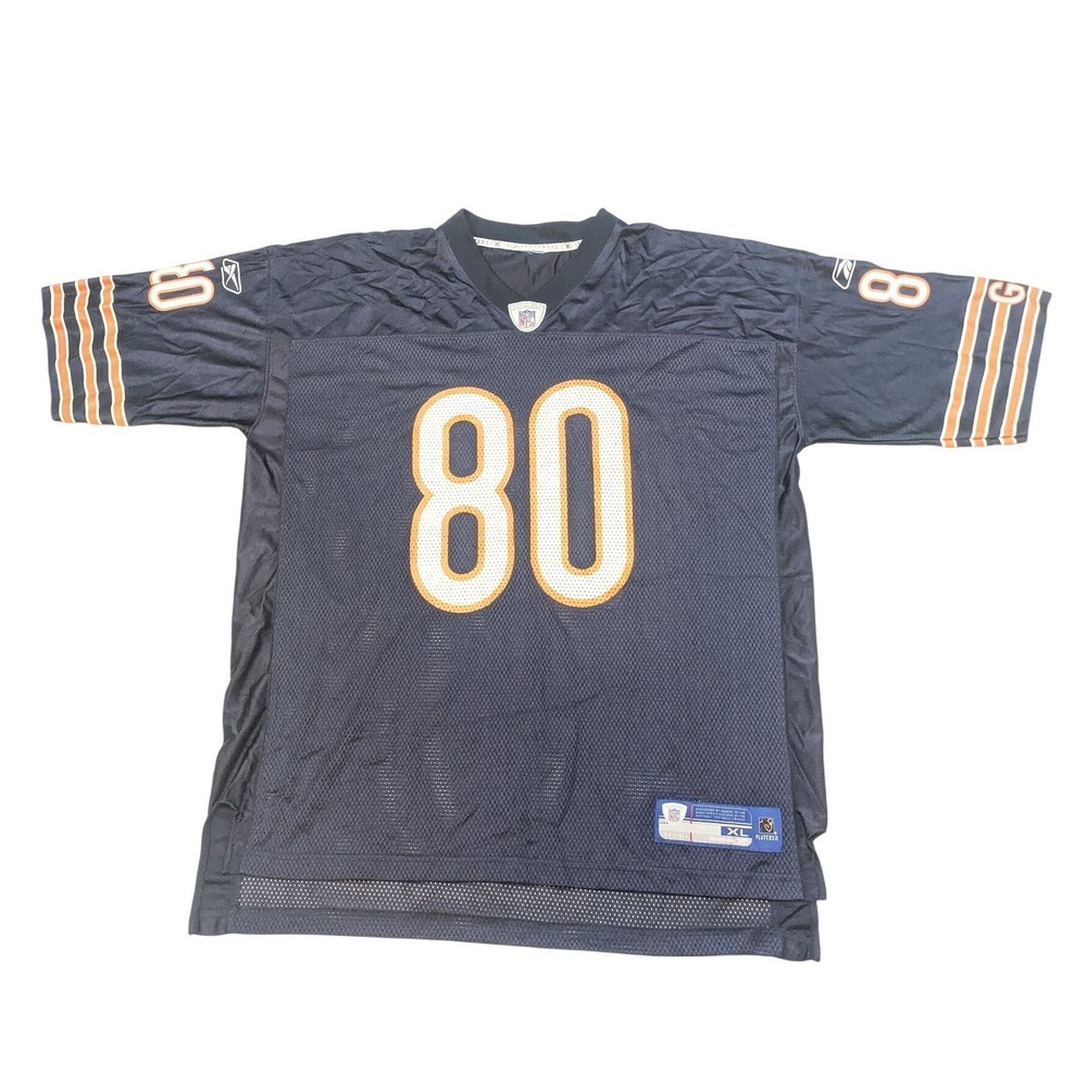 Chicago Bears Jersey Men's XL Bernard Berrian #80 Reebok On Field